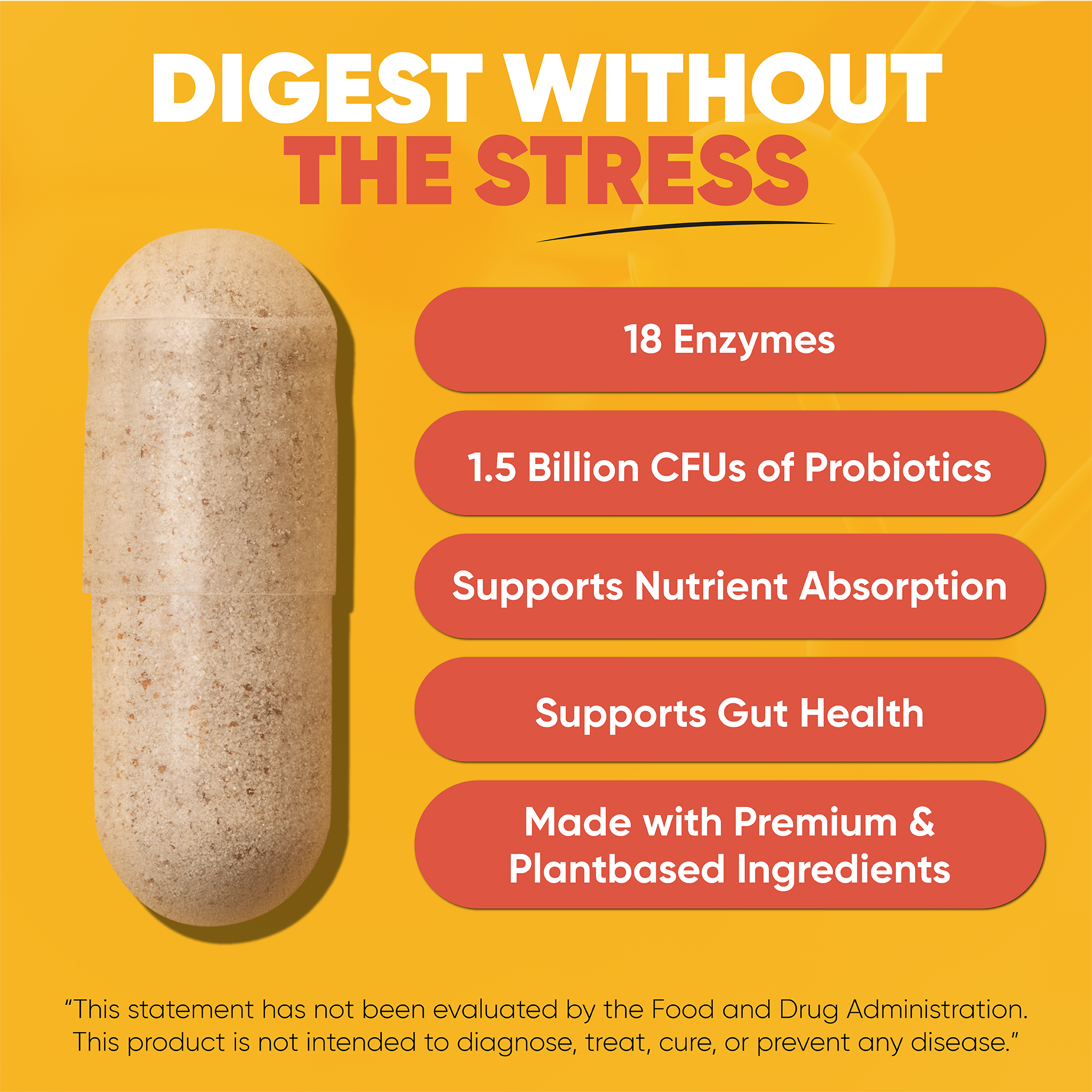 LUTI Digestive Enzymes + Pre-/Pro-/Postbiotics.